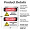 Signmission Moving Machinery Bilingual Danger Sign, Aluminum, 7in W x 10in L, 2PK OS-2PACK-DS-A-710-VS-1453 - alternate 2